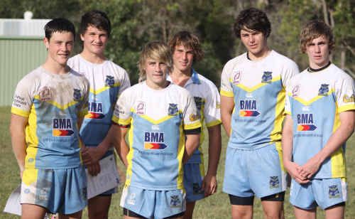 Central Highlands under-16s at the Capras trials. Central Highlands under-16s at the Capras trials.